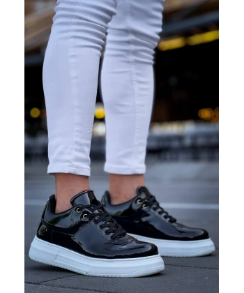 BİÇOMİ KB-X20 Kuback Siyah Rugan  Günlük Erkek Ayakkabı