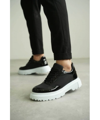 BİÇOMİ KB-X201 Kuback Siyah Rugan Paraşüt Günlük Erkek Ayakkabı