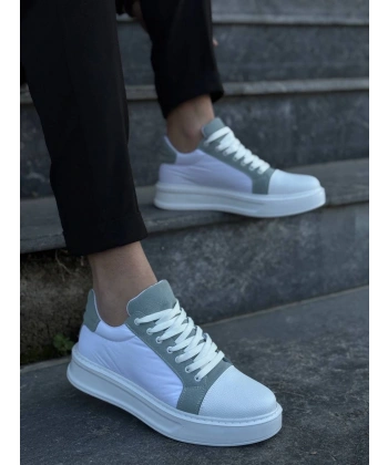 BİÇOMİ KB-X46 Kuback Beyaz Bebe Mavi Yüksek Beyaz Taban Günlük Spor Ayakkabı