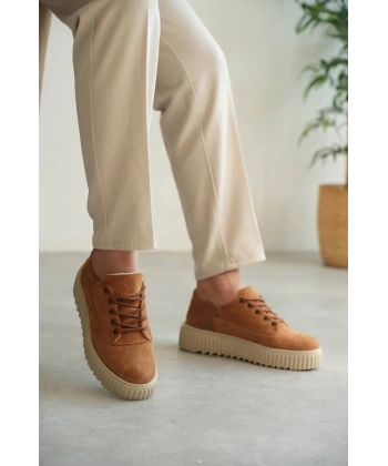 BİÇOMİ KB-X516 Kuback Taba Süet Günlük Erkek Ayakkabı