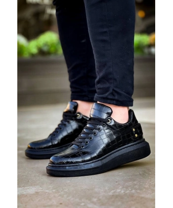 BİÇOMİ KB047  Kuback Kömür Crocodile Günlük Erkek  Ayakkabı