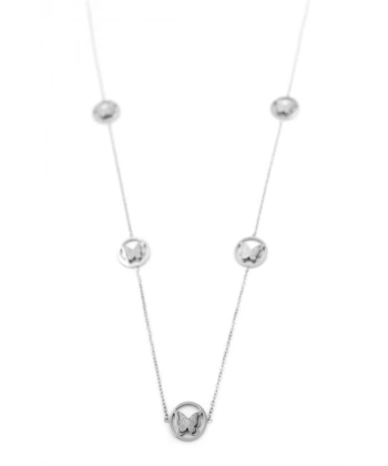 biçomi Kelebek Kolye - 90 cm - Gümüş