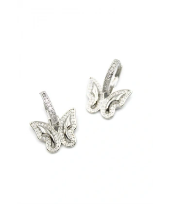 biçomi Kelebek Küpe - Gümüş