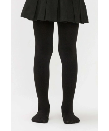 biçomi Kız Çocuk Pamuklu Külotlu Çorap Siyah