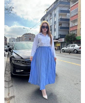 BİÇOMİ Kraş etek bebemavi