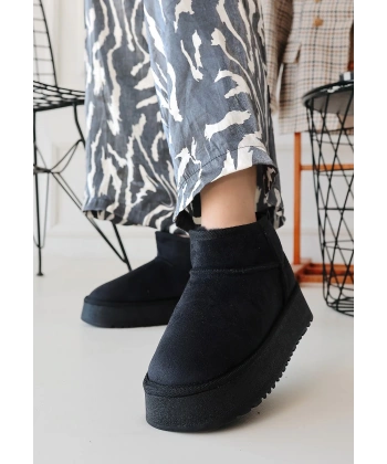 BİÇOMİ Linne Siyah Süet Bot