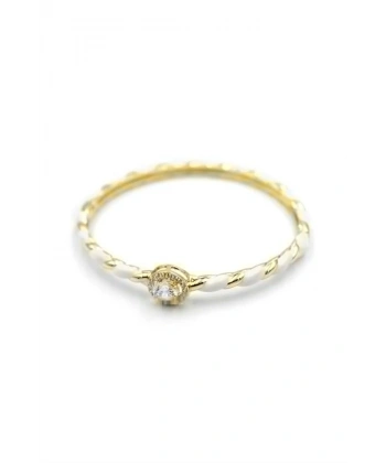 biçomi Mineli Taşlı Bilezik - Beyaz