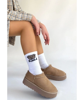 BİÇOMİ Mitay Bej Süet Bot