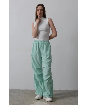 Biçomi Paraşüt Cargo Pantolon - Mint