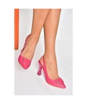 BİÇOMİ Pıert Fuşya Cilt Topuklu Ayakkabı