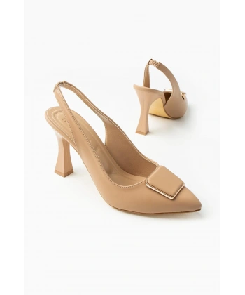 BİÇOMİ Pıert Nude Cilt Topuklu Ayakkabı