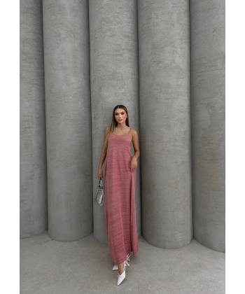 BİÇOMİ Piliseli uzun elbise