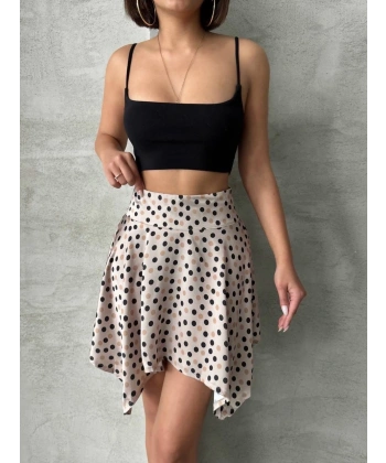 BİÇOMİ Puantiyeli etek s25900