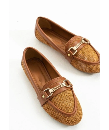 BİÇOMİ Rain Taba Cilt Babet Ayakkabı