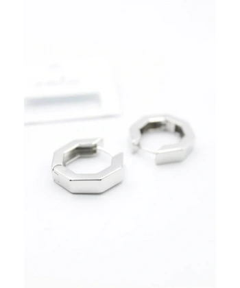 biçomi Sekizgen  Küpe - Gümüş