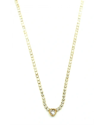 biçomi Su Yolu Kalp Kolye - Altın