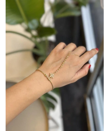 biçomi Taşlı Bilezik Şahmeran - Altın