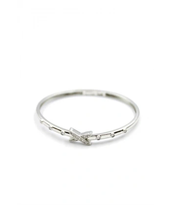 biçomi Taşlı Vip Bilezik - Gümüş