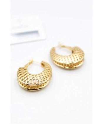 biçomi Telkari Halka Küpe - Altın