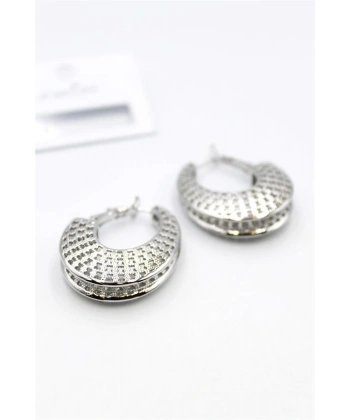 biçomi Telkari Halka Küpe - Gümüş