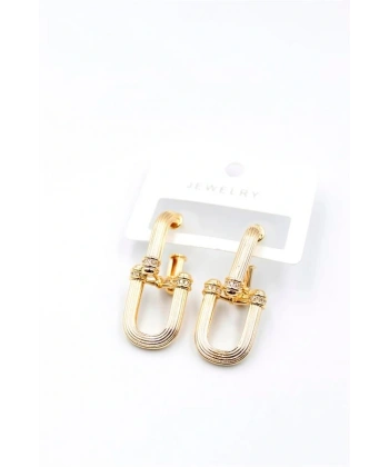 biçomi Tf Zincir Küpe - Altın