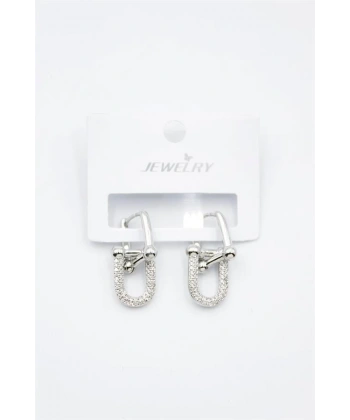 biçomi Tf Zincir Küpe - Gümüş