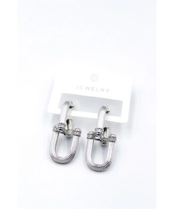 biçomi Tf Zincir Küpe - Gümüş