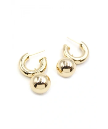 biçomi Top Küpe - Altın