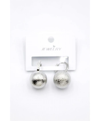 biçomi Top Küpe - Gümüş