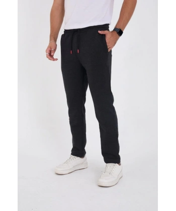 Biçomi Unisex Üç İplik Basic Eşofman Pantolon - Antrasit