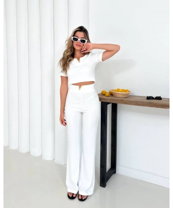 BİÇOMİ V aksesuarlı ottoman takım beyaz s255850