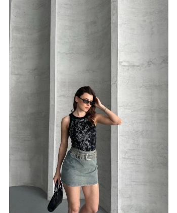 BİÇOMİ Varaklı bluz