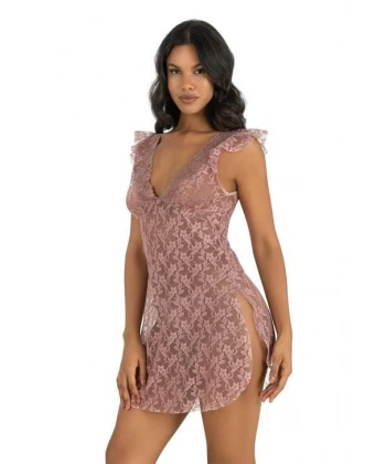 Bicomi Vizon Kısa Tül Gecelik 4205