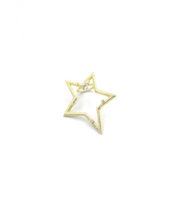 biçomi Yıldız Kıkırdak Küpe - Altın