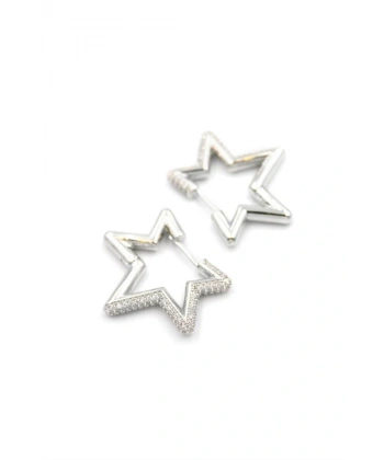 biçomi Yıldız Küpe - Gümüş