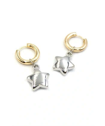 biçomi Yıldız Küpe - Gümüş