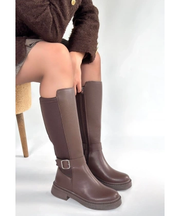 BİÇOMİ Zinda Kahverengi Cilt Çizme