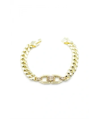 biçomi Zirkon Taşlı Bileklik - Altın