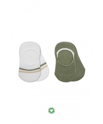 2li Penye Babet Silikon Çemberli Çorap 30102 Nil Beyaz