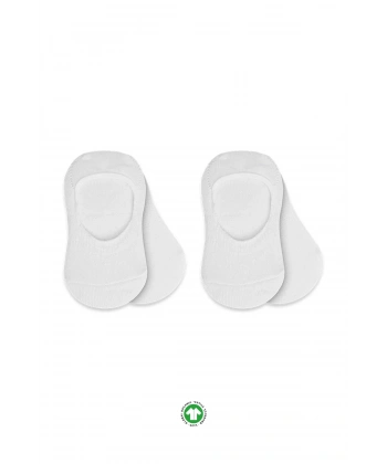 2li Penye Babet Silikonlu Basic Çorap 30104 Beyaz Beyaz