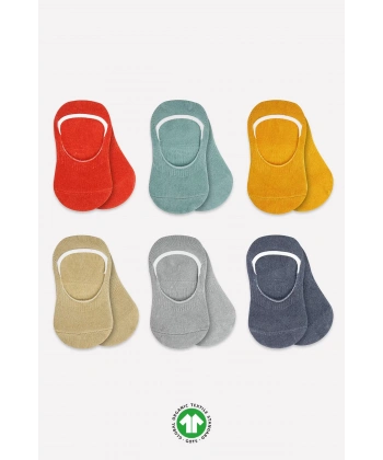 6lı Mix Babet Çorap 30101 Kiremit