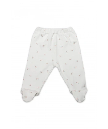 Grow İn Love Patikli Tek Alt 16103 Pembe Ekru