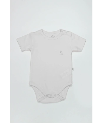 Organik Natural Basic Style Yarım Kol Body Bs17103 Beyaz