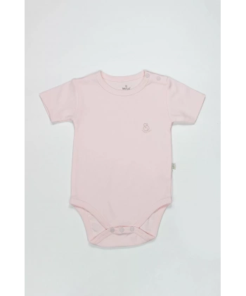 Organik Natural Basic Style Yarım Kol Body Bs17103 Pembe