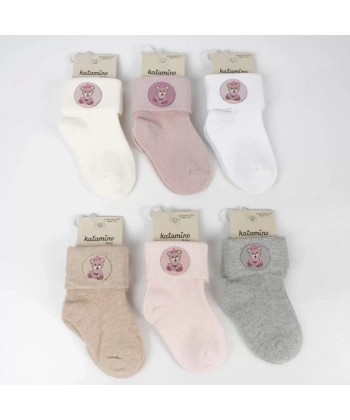 Bukre Aks Kız Bebek Soket Çorap K46292 Asorti