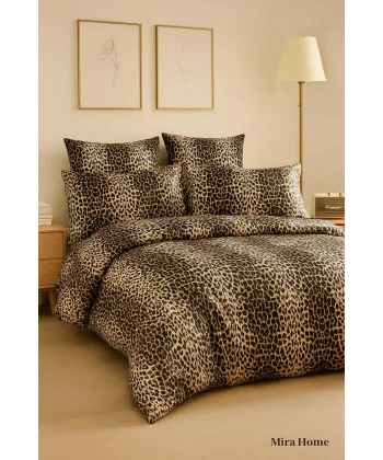 Çift Kişilik Pamuklu Nevresim Takımı Wild Leopard