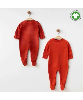 Eslenza Baby Organik 2li Tulum 0048 Kiremit