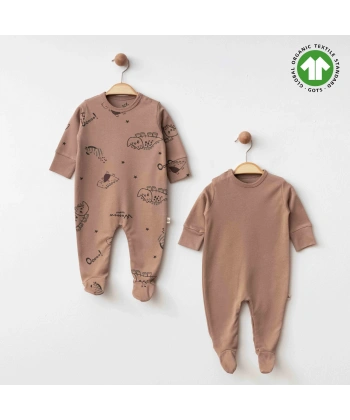 Eslenza Baby Organik 2li Tulum 0049 Kahve