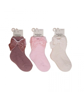 Katamino Gülden Aksesuarlı Kız Bebek Havlu Soket Çorap 450907 Asorti
