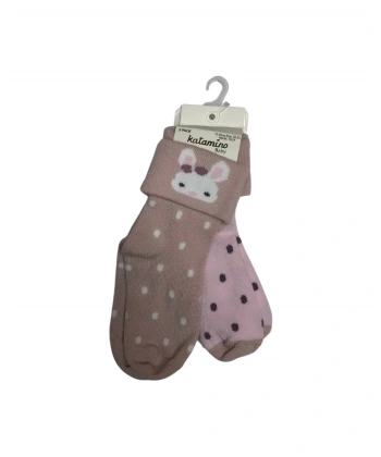 Katamino Lintan 2li Bebek Soket Çorap K46272 Asorti